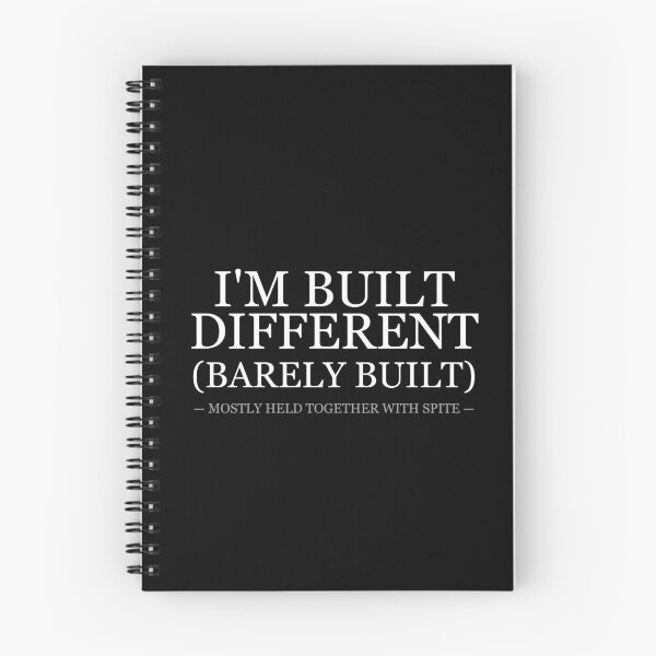 Item preview, Im Built Different Barely Built Held Together With Spite designed and sold by LowKesDesigns.