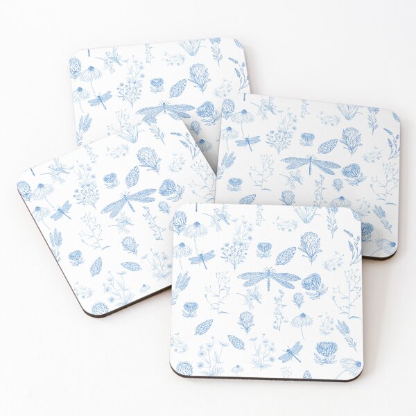 Item preview, Blue and white pattern floral designed and sold by Anisha  Vaz.