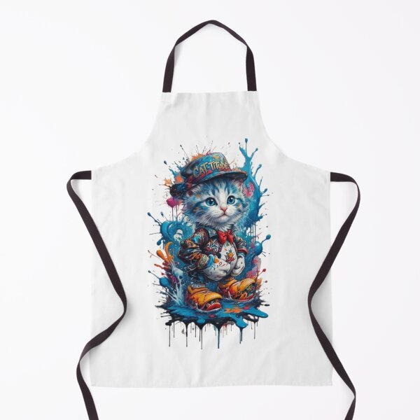 Item preview, CATTITUDE Cool Cat | Urban Graffiti Splash Art Kitten designed and sold by PixelStyle Studio.