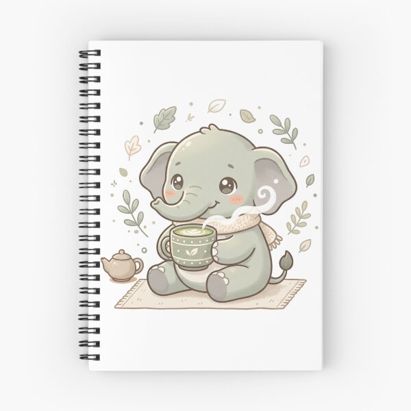 Item preview, A Cute Elephant - Matcha Latte Pastel Sage Green designed and sold by DigitfanStudio.