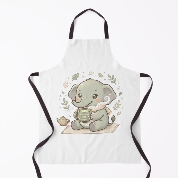 Item preview, A Cute Elephant - Matcha Latte Pastel Sage Green designed and sold by DigitfanStudio.