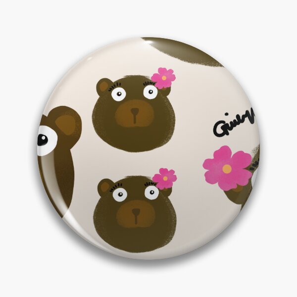 Item preview, Cute Kawaii Teddy Bears on Creamy Beige Pattern  designed and sold by giulyz.