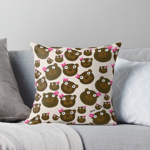 Item preview, Cute Kawaii Teddy Bears on Creamy Beige Pattern  designed and sold by giulyz.