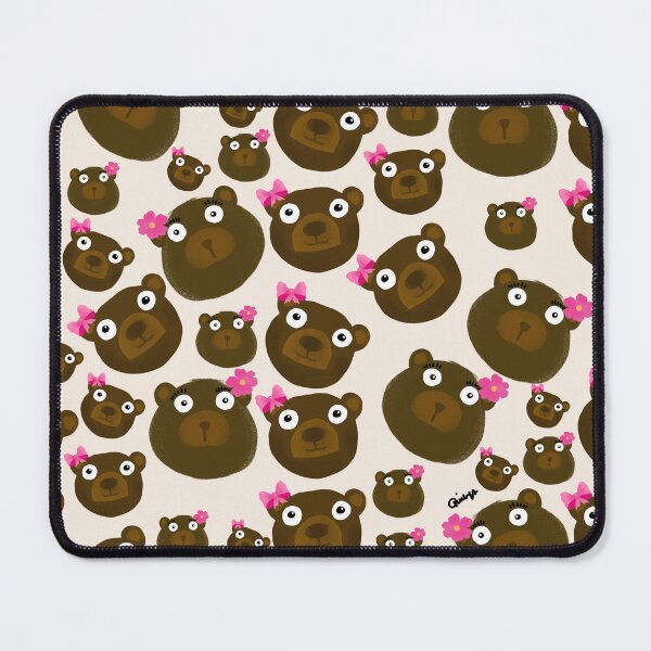 Item preview, Cute Kawaii Teddy Bears on Creamy Beige Pattern  designed and sold by giulyz.