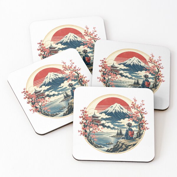 Item preview, Japanese Mountain Cherry Blossom Landscape designed and sold by Moizento.