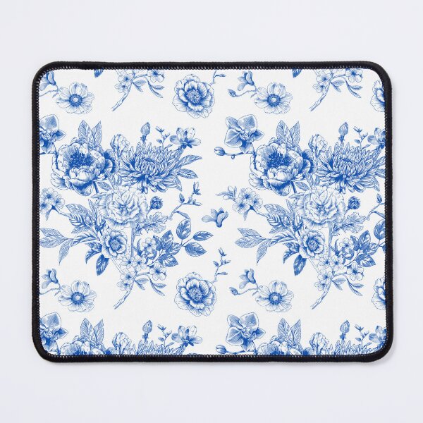 Item preview, Blue and white pattern floral designed and sold by Anisha Vaz.