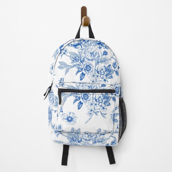Item preview, Blue and white pattern floral designed and sold by Anisha Vaz.