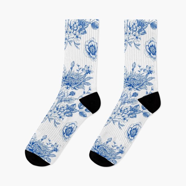 Item preview, Blue and white pattern floral designed and sold by Anisha  Vaz.