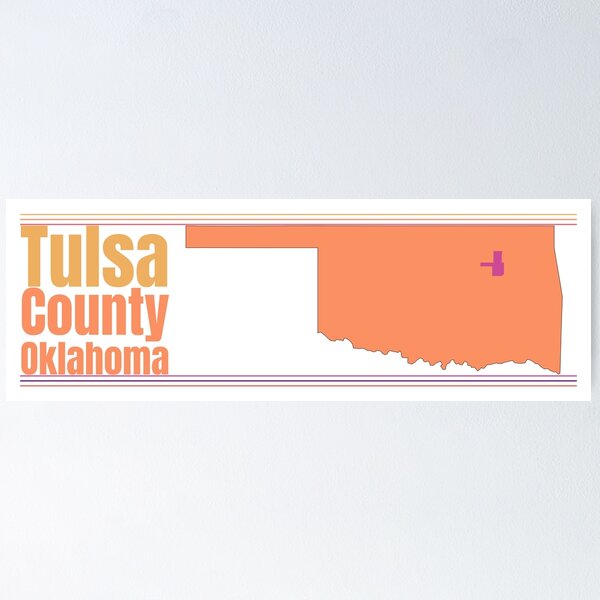 Item preview, Tulsa County Oklahoma Highlighted on State Map designed and sold by TheIconSmith.