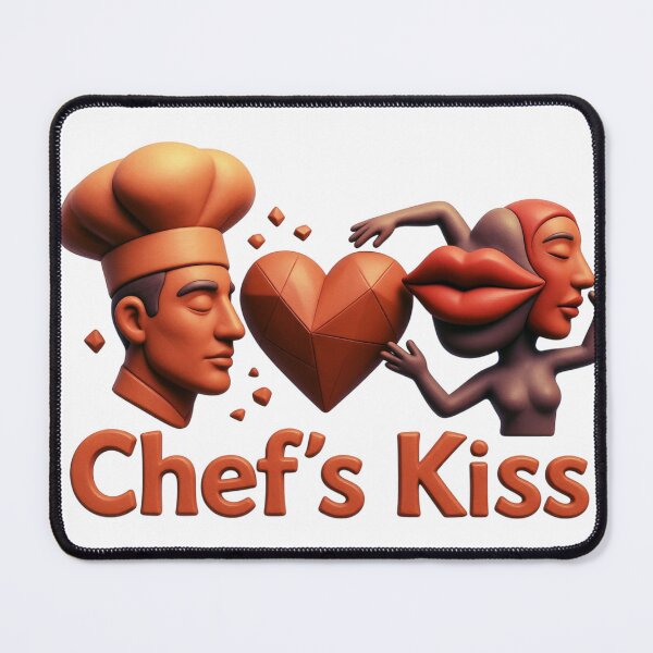 Item preview, Chefs Kiss 3D Clay Style Culinary Perfection Art designed and sold by RDproject.