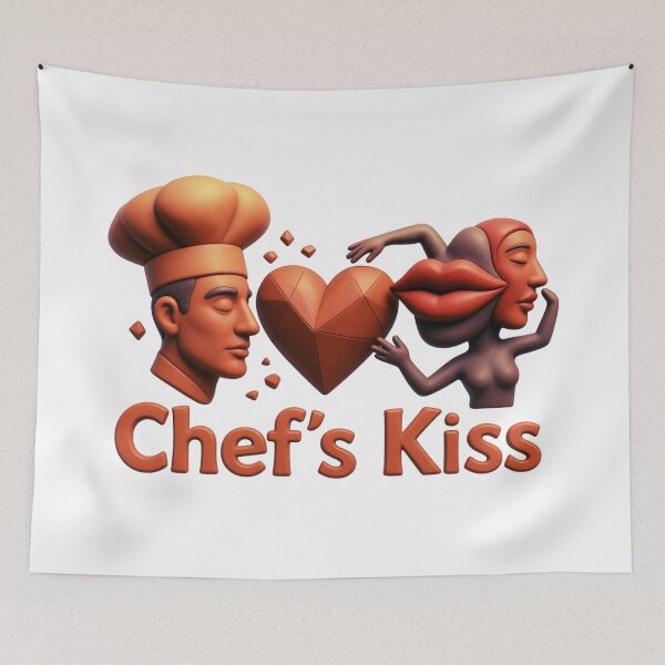 Item preview, Chefs Kiss 3D Clay Style Culinary Perfection Art designed and sold by RDproject.