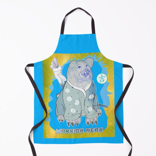 Item preview, Warrior Bear in Kimono, With Katana and Good Luck Symbol (Drawing by ACCI) designed and sold by VanyssaGraphics.