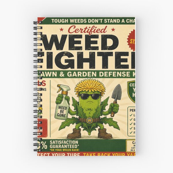 Item preview, Certified Weed Fighter – Funny Gardening Badge Design designed and sold by Cloud Tide Studio.
