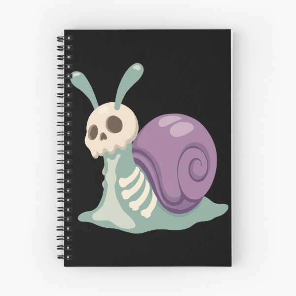 Item preview, Goth Skeleton Snail designed and sold by Doodlywood.