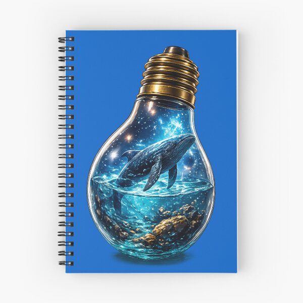 Item preview, Cosmic Whale Inside a Light Bulb designed and sold by Houldi.