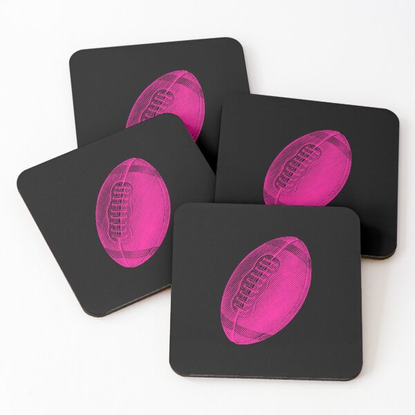 Item preview, Vintage Hot Pink American Football Line Art designed and sold by pattern-archive.