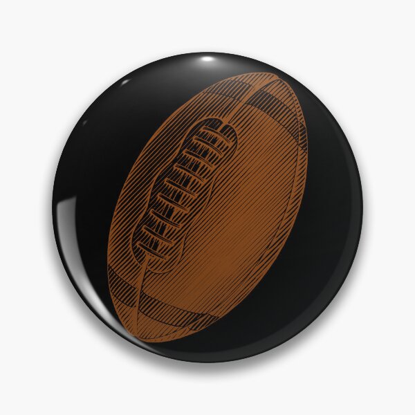 Item preview, Vintage Brown American Football Line Art designed and sold by pattern-archive.