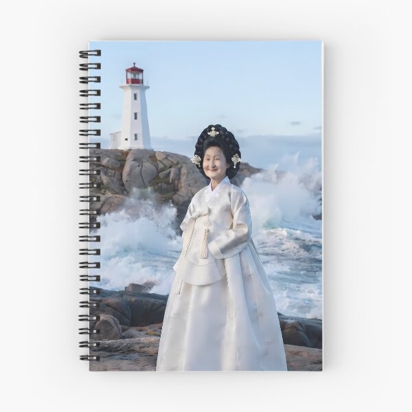 Item preview, Pure Wave: Royal Hanbok at Peggy’s Cove Lighthouse designed and sold by SOOstudio73.