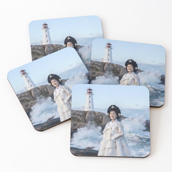 Item preview, Pure Wave: Royal Hanbok at Peggy’s Cove Lighthouse designed and sold by SOOstudio73.