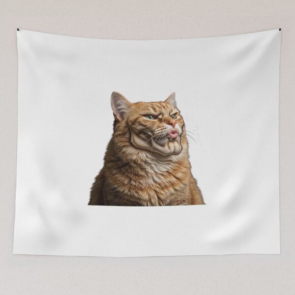 Item preview, ​"Sigma Cat Mewing Face Funny Meme Aesthetic" designed and sold by Malalese.