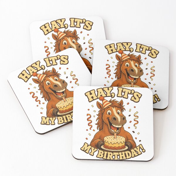 Item preview, Hay, It’s My Birthday! Funny Horse Party Design designed and sold by Kolibra.