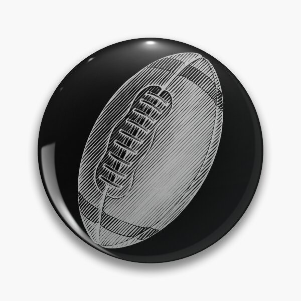 Item preview, Vintage Silver American Football Line Art designed and sold by pattern-archive.