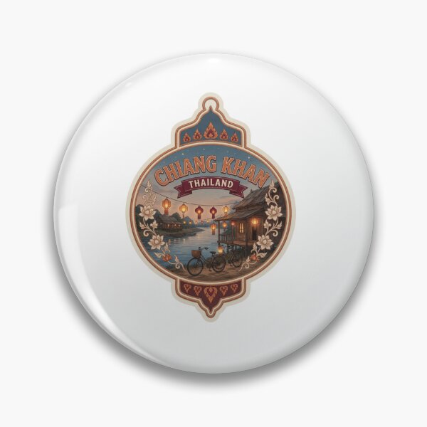 Item preview, Chiang Khan Thailand Riverside Travel Sticker designed and sold by Imaginarium of Chaos falcon88 .