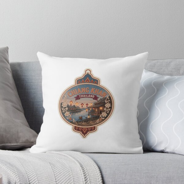 Item preview, Chiang Khan Thailand Riverside Travel Sticker designed and sold by Imaginarium of Chaos falcon88 .