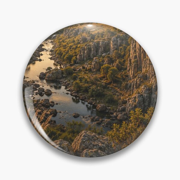 Item preview, Rivera Canyon Sunset Travel Poster designed and sold by Tienda-Vane.