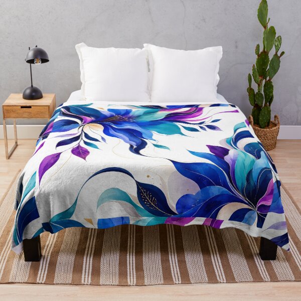 Item preview, Aurora Bloom – Abstract Floral Waves designed and sold by Genesis-Ink.