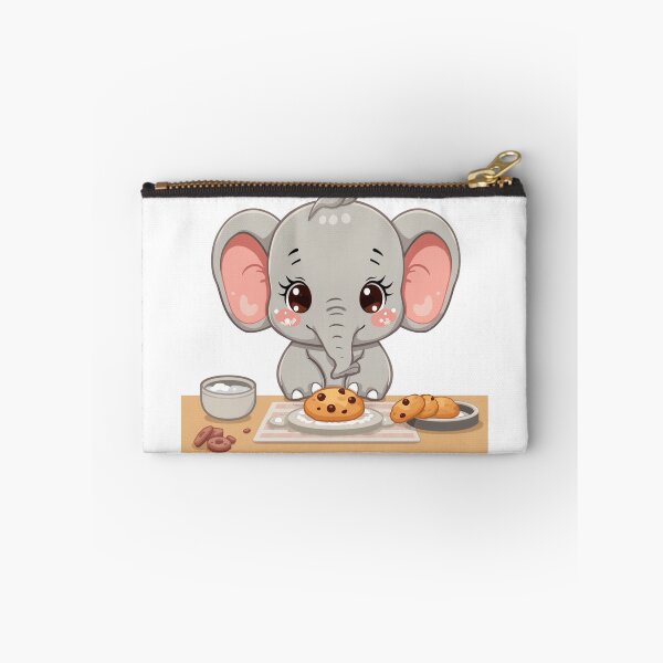 Item preview, An Adorable Elephant - Baking Cookies, Pastel Color Sticker designed and sold by DigitfanStudio.