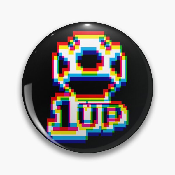 Item preview, 1up Mushroom Negative Glitch designed and sold by animinimal.