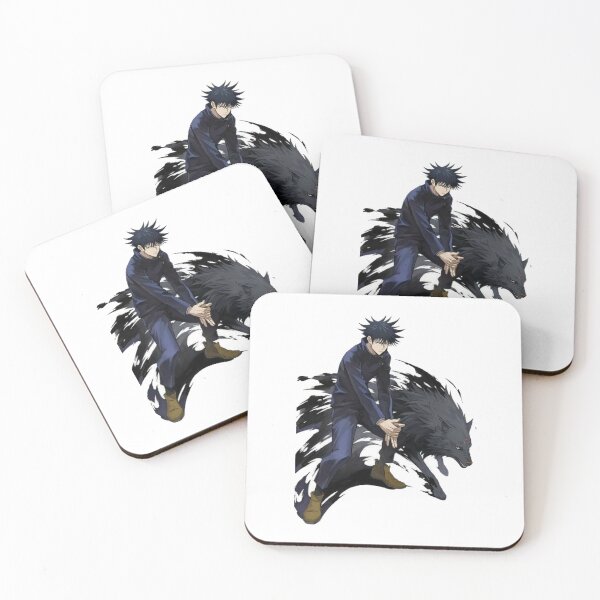 Item preview, Shadow Sorcerer Crouching beside Jet Black Divine Hound designed and sold by DeepBlueMeadow.