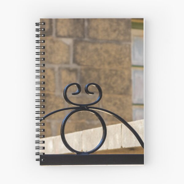 Item preview, Decorative Wrought Iron Gate With Scrollwork Against Stone Wall And Green Window designed and sold by Nmallia.