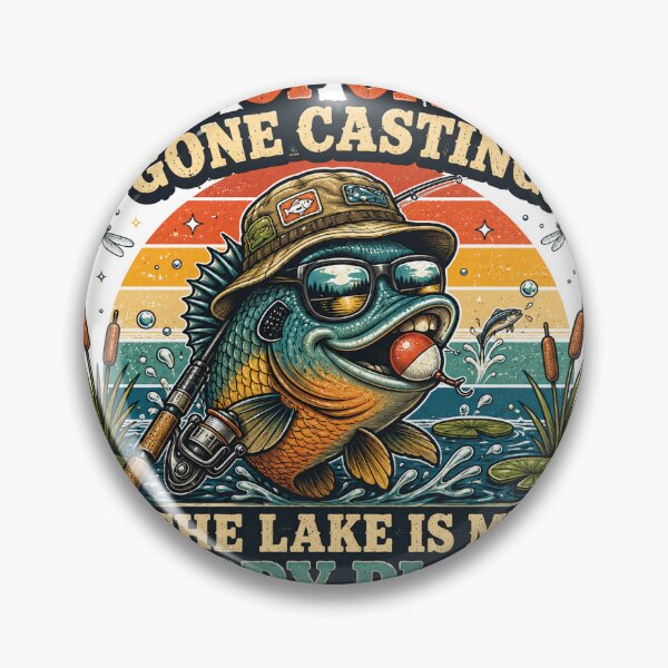 Item preview, Out of Office Gone Casting The Lake Is My Happy Place Funny Fishing T-Shirt | Vintage Angler Gift designed and sold by Rx Graphic Studio.
