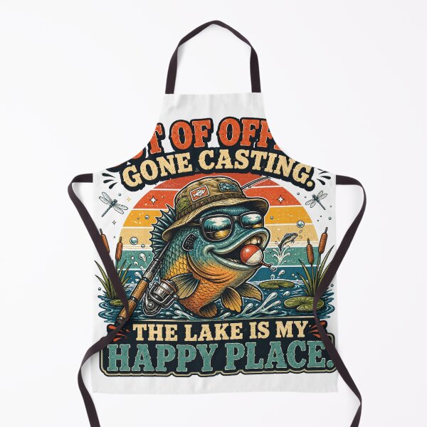Item preview, Out of Office Gone Casting The Lake Is My Happy Place Funny Fishing T-Shirt | Vintage Angler Gift designed and sold by Rx Graphic Studio.