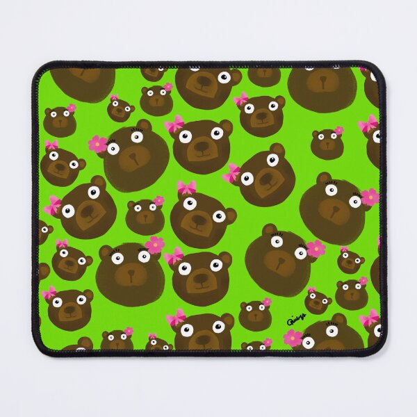 Item preview, Cute Kawaii Teddy Bears Apple Green Pattern designed and sold by giulyz.