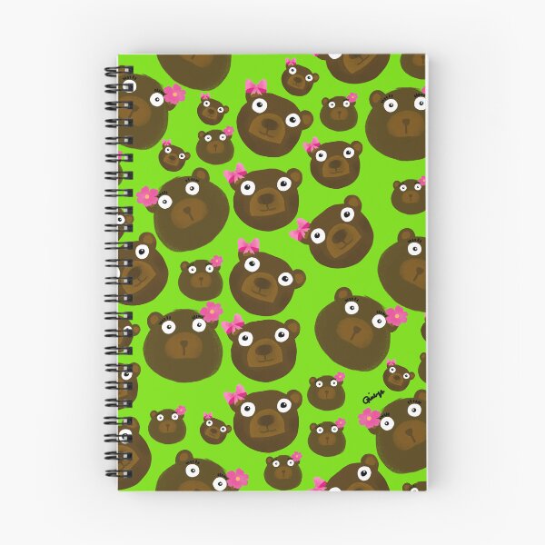 Item preview, Cute Kawaii Teddy Bears Apple Green Pattern designed and sold by giulyz.