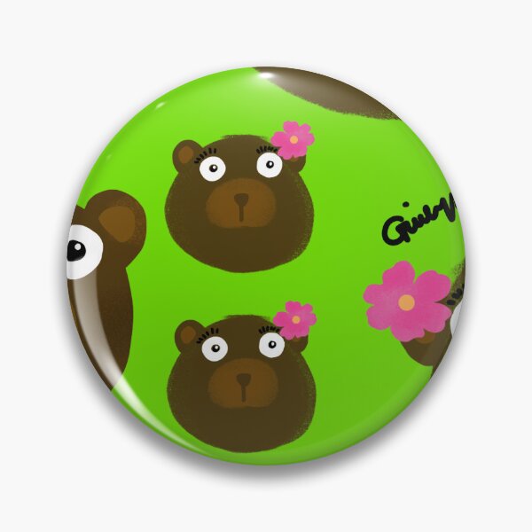 Item preview, Cute Kawaii Teddy Bears Apple Green Pattern designed and sold by giulyz.