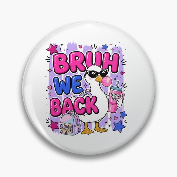 Item preview, Bruh We Back Funny Duck Back To School Graphic Girls Kids designed and sold by BornBorn.