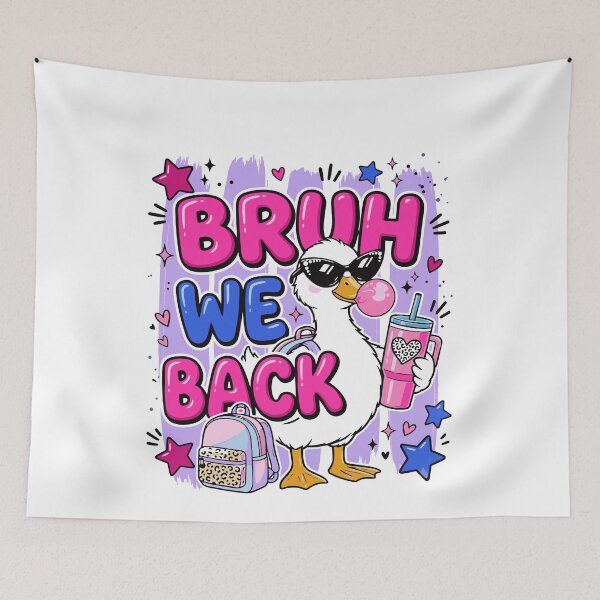 Item preview, Bruh We Back Funny Duck Back To School Graphic Girls Kids designed and sold by BornBorn.