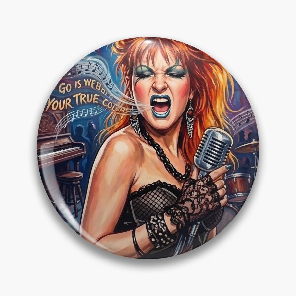 Item preview,  Cyndi Lauper  Hand-Drawn Retro Rock Poster  designed and sold by ARTROGAN.