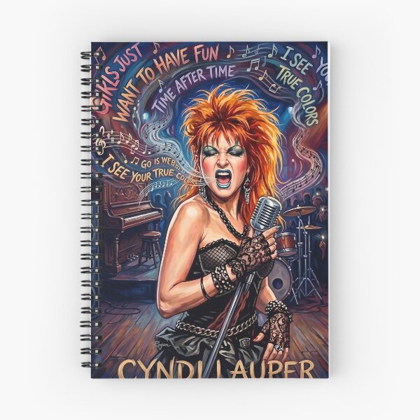 Item preview,  Cyndi Lauper  Hand-Drawn Retro Rock Poster  designed and sold by ARTROGAN.