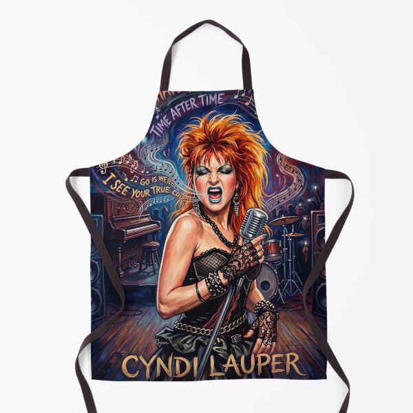 Item preview, Cyndi Lauper Hand-Drawn Retro Rock Poster designed and sold by ARTROGAN.