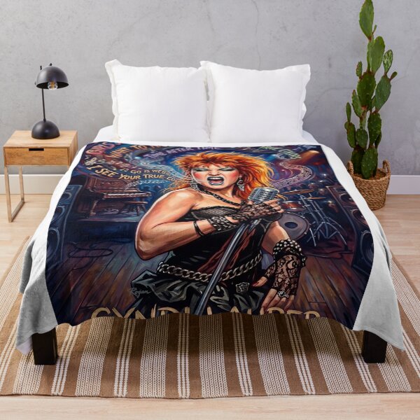 Item preview, Cyndi Lauper Hand-Drawn Retro Rock Poster designed and sold by ARTROGAN.