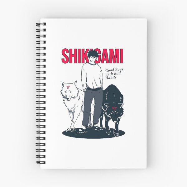 Item preview, Typographic Retro Text Boy Standing Between Twin Wolf Shikigami designed and sold by DeepBlueMeadow.