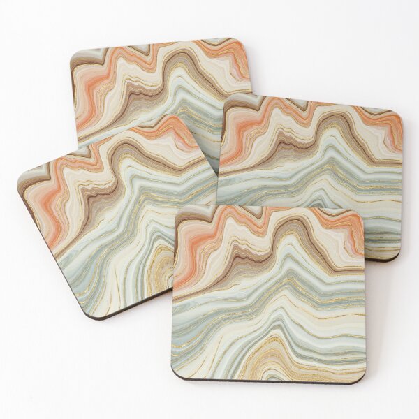 Item preview, Colorful Abstract Wave Layers Pattern designed and sold by behappyandrelax.