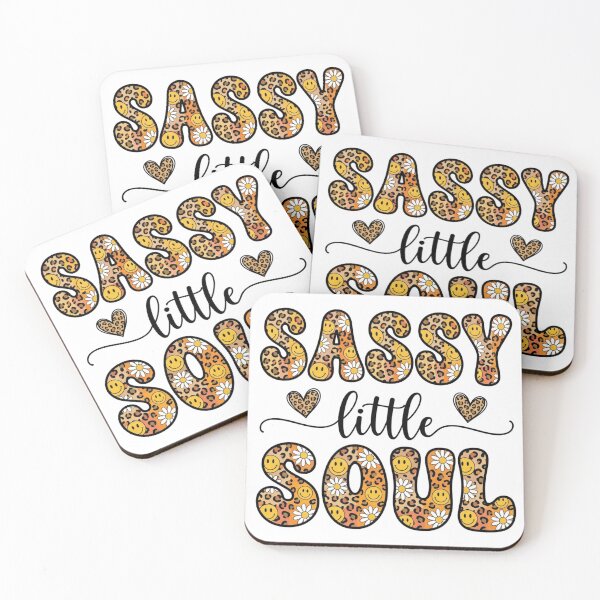 Item preview, Sassy Little Soul – Trendy Leopard Print Smiley designed and sold by raedattia.