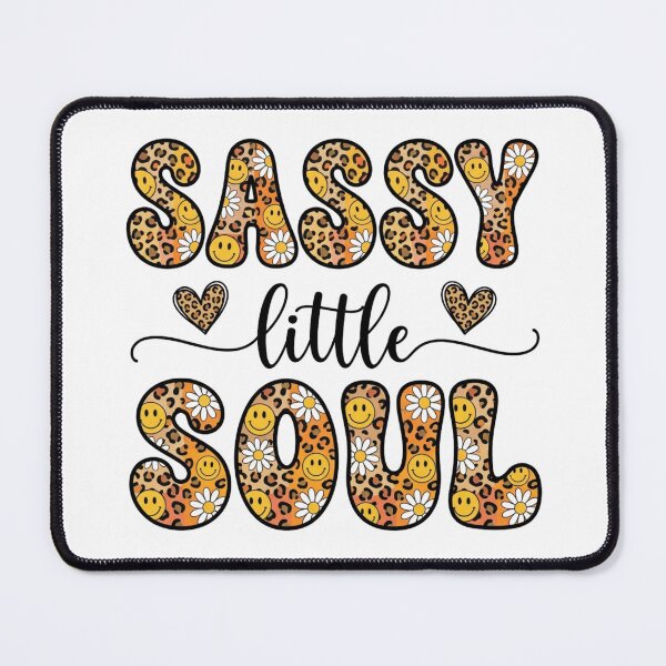 Item preview, Sassy Little Soul – Trendy Leopard Print Smiley designed and sold by raedattia.
