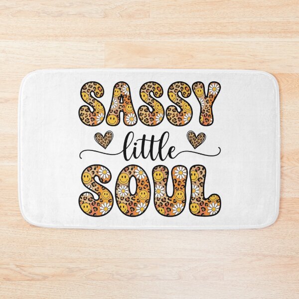Item preview, Sassy Little Soul – Trendy Leopard Print Smiley designed and sold by raedattia.